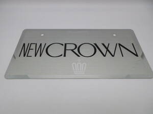 トヨタ 旧型クラウン CROWN 旧車 ディーラー 新車 展示用 非売品 ナンバープレート マスコットプレート