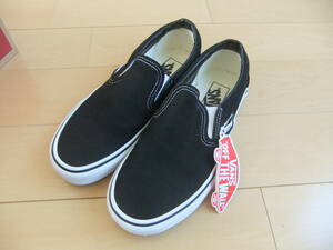 24センチ VAN CLASSIC SLIP-ON black MENS 6 WIOMENS 7.5 