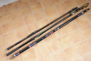 釣竿 ３本 まとめ Daiwa 強弓 2号54 磯 1.5-63 OLYMPIC 海風6号 540 カーボン 磯竿 海釣り ロッド 003JSAJO04