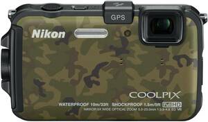 Nikon デジタルカメラ COOLPIX (クールピクス) AW100 フォレストカムフラー(中古品)