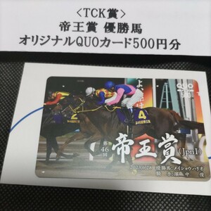 TCK クオカード 帝王賞 メイショウハリオ 大井競馬場 JRA