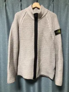 激レア　名作　stone island ニット　ジップ　ブルゾン