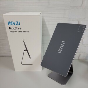 511y2011★INVZI 磁気タブレットスタンド タブレットホルダー 360°角度調整可能 マグネットタブレット置き台　12.9インチ