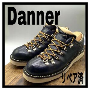 Danner (ダナー) マウンテンブーツ D4007S MT. RIDGE LOW CRISTY マウンテンリッジロー クリスティー レザー ネイビー 紺色 US8 26cm 革靴