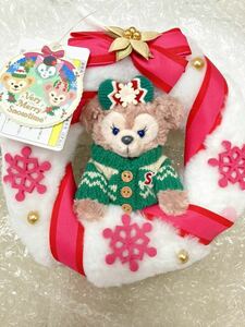 新品 未使用 タグ付き ディズニーシー TDS Journey with Duffy Xmas 2015 ディズニークリスマス オーナメント リース 飾り シェリーメイ