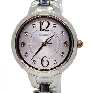 SEIKO(セイコー) 腕時計 ティセ 3B51-0AR0 レディース ラメ/SS/電波 ライトグレー