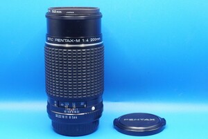 ペンタックス PENTAX 旭光学工業 マニュアルフォーカスレンズ smc PENTAX-M 200mm F4 Kマウント 実写確認済 前後キャップ,フィルター付属