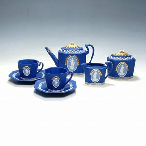 2303040【WEDGEWOOD ウェッジウッド】260周年記念 ティーセット 世界限定30組 ティーポット カップ＆ソーサー シュガー クリーマー 共箱