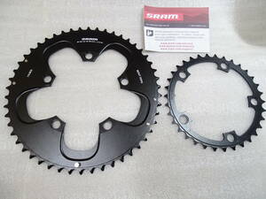 未使用 新品 SRAM RED POWER GLIDE チェーンリング セット 10速用 50/34T 110PCD