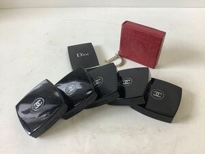 ○営TK050-A12S60【埼玉発】ブランド化粧品7点まとめ　CHANEL Dior チーク　アイシャドウ　リップ&アイ　シャネル ディオール　コスメ 