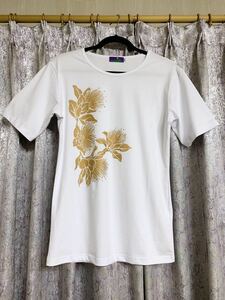 フラダンス 新品 LAHAINA MOON ラハイナ Hawaii ハワイ Aloha アロハ シャツ Tシャツ トップス カットソー パウスカート 白 Hawaiian hula