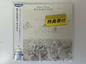 T24◆Rock Bottom ロック・ボトム◆CD Robert Wyatt ロバート・ワイアット 紙ジャケ 特典帯付 デジタルリマスター 帯 美品