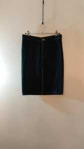 アメリカ製 アールジーン　Earl Jean『デニムミディスカート』 デニムスカート ウエスト70cm (Lくらい？) ミディスカート
