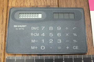 シャープ「カードタイプ電卓　EL-877GX」sharp 太陽電池
