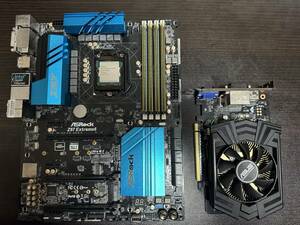 【中古】ASRock Z97 Extreme6 & Intel Core i7 4790K BOX & GeForce GTX750 Ti 2GB & W3U1600HQ-8G4