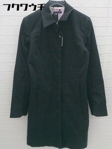 ◇ BLACK BY MOUSSY ブラックバイマウジー 長袖 ステンカラー コート サイズ1 ネイビー レディース