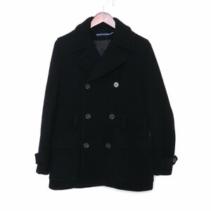 RALPH LAUREN メルトンウールPコート サイズ2 ブラック ラルフローレン ピーコート coat wool