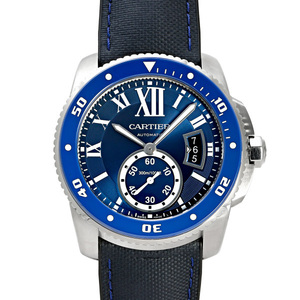 カルティエ Cartier カリブル ドゥ ダイバー WSCA0010 ブルー文字盤 中古 腕時計 メンズ