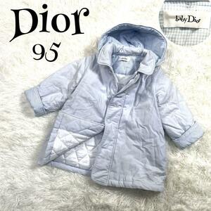 c365【ベビーディオール】baby Dior 2way CDコーデュロイ キルティング ジャケット フード 取り外し可 ジャンバー ブランド キッズ 子供服