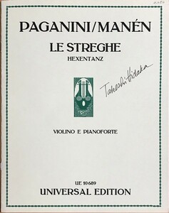 パガニーニ 魔女たちの踊り (ヴァイオリン＋ピアノ) 輸入楽譜 Paganini Le Streghe 洋書