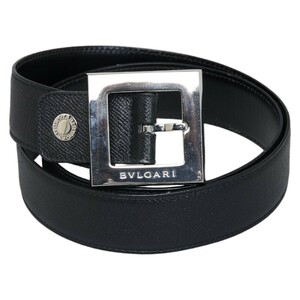 ブルガリ ベルト ブラック レザー レディース BVLGARI 【中古】