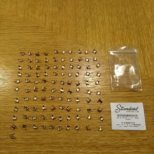 スタンダード　リベット　ダイヤモンド　6mm ブラス　101個　スタッズ　レザークラフト　1