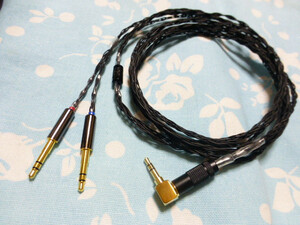 T1 2nd 3rd HA-SW01 MDR-Z7 8N-ofc 八芯 ブレイド編 3.5mm3極 L字 190cm 長め ( XLR 4.4mm5極 2.5mm4極 6.3mm 変更可) Z1R aventho wired