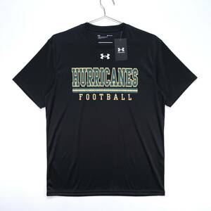 【送料無料】UNDER ARMOUR(アンダーアーマー)/HURRICANES FOOTBALL/ハリケーンズ/ドライTシャツ/1375588/ブラック/Mサイズ/タグ付き