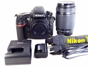 送料無料! Nikon D800 ボディ +AF Nikkor 70-300mm f/4-5.6D レンズ 動作OK 美品 人気 ニコン デジタル 一眼レフ カメラ FX Digital Camera
