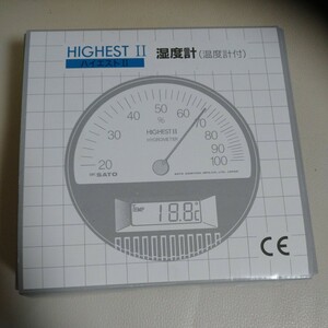 佐藤計量器製作所 SKSATO 湿度計 ハイエスト2型湿度計(温度計付) 