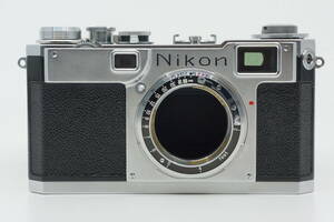 極美品 Nikon S2 後期 黒ダイヤル 日本光学 ニコンS2 ブラックダイヤル 後期型 レンジファインダー カメラボディ