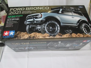 タミヤ　CC02　フォードブロンコ　FORD　BRONCO　未組み立て　純正プロポアンプ中古付2.4G　クローラー