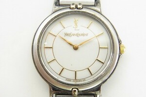 J345-J9-3382◎ YVES SAINT LAURENT イヴサンローラン 2200-228499 レディース クォーツ 腕時計 現状品① ◎