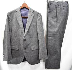 【blazer’ｓbank com】2B英国moon生地ツイード系ウールスーツ170灰スーツカンパニー