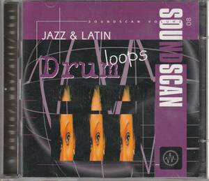 中古CD■SAMPLING■SOUND SCAN08 / JAZZ & LATIN DRUM LOOPS / 2枚組■サンプリング, ジャズ, ラテン, ドラム, ボサノバ, サンバ, サルサ