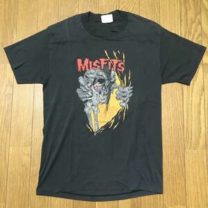 VINTAGE MISFITS TEE ヴィンテージ ミスフィッツ Tシャツ バンド PUSHEAD パスヘッド バンT 古着 80s 80