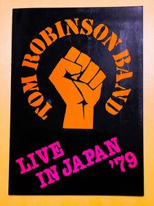 「TOM ROBINSON BAND」日本公演パンフレット