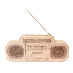 INTERBREED x Sound Shop balansa Boombox Incense Holder” / Wood お香立て SONY SPORTS ラジカセ デザイン インセンスホルダー 木製