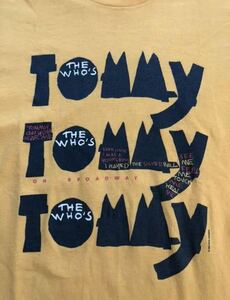 90s THE WHO TOMMY Hanes ザ・フー vintage t-shirt アメリカ製 ビンテージ 半袖 Tシャツ アニメ バンT ロック バンド 音楽 ムービー 映画
