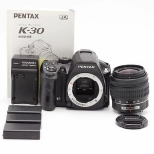 【極上品】 Pentax K-30 ブラック 標準レンズキット DA L 18-55mm ペンタックス #3049