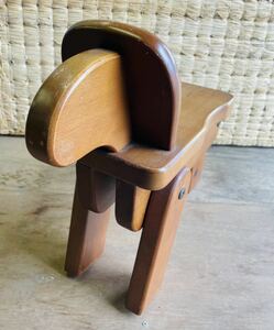 古材リメイク家具 折り畳みミニ椅子 木馬 レトロ 木馬椅子