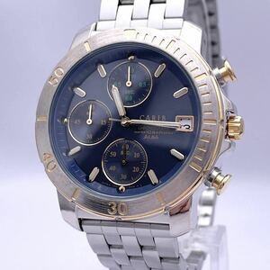 SEIKO セイコー ALBA アルバ CARIB V657-600A 腕時計 ウォッチ クォーツ quartz クロノグラフ デイト コンビ 金 ゴールド 銀 シルバー P477