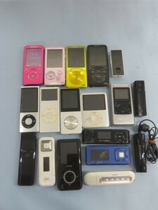 18個セット●●SONY/appleなど NW-S638F/A1320 オーディオプレーヤー ソニー/アップル ウォークマン WALKMAN iPod ジャンク USED 93532●●