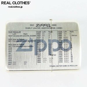 ZIPPO/ジッポー ジグソーパズル付 MANUFACTURING YEAR ボトムコードデザイン 1996年製 /000