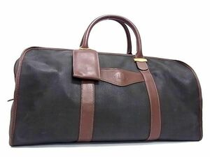 1円 ■美品■ dunhill ダンヒル PVC ハンドバッグ ボストンバッグ トラベルバッグ 旅行かばん メンズ ブラウン系 AW8621