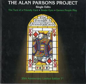 The Alan Parsons Project/Single Edits(The Turn Of A Friendly Card・Snake Eyes・Games People Play)【未開封RecordStoreDay2015限定】