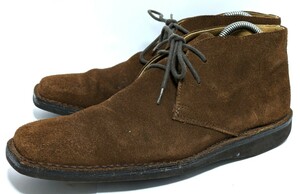 REGAL 25cm スエード デザートブーツ ブラウン 高級靴　本革　メンズ　フォーマル　プレーントゥ　紳士靴　革靴　ショート　送料無料！