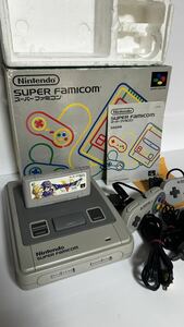 ★動作確認済★ 美品★ Nintendo 任天堂 SFC スーパーファミコン SHVC-001 ゲーム機 本体 コントローラー2点 取説・箱付き