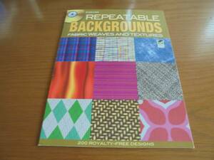 Repeatable Backgrounds　背景　壁　織物素材集200　CDロム　布　タータン　革　ニット　