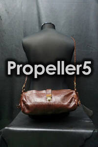 Propeller5 ミネルバボックス レザーショルダーバッグ 鍵付き ドラムバッグ ロールバッグ プロペラ５ ユニセックス タッセル付き